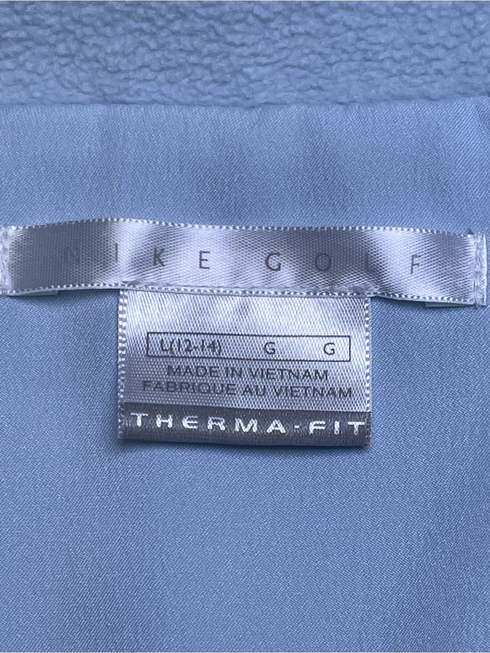 Nike Golf Therma-FIT Women's Fleece Vest – Ice Blue, Size L (12-14) - Picture 3 of 10